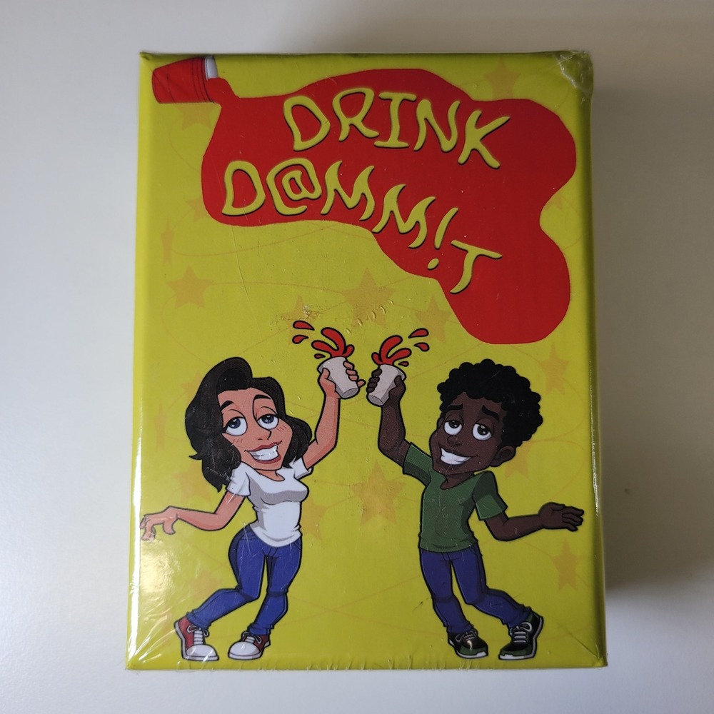 Drink D@mm!t Dammit Card Game Party Group Adult Drinking Game New Sealed